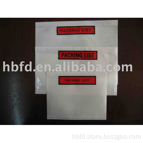 self-adhesive packing list envelope
